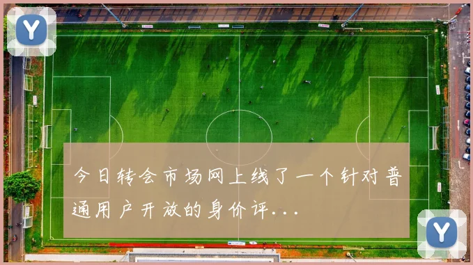 今日转会市场网上线了一个针对普通用户开放的身价评...